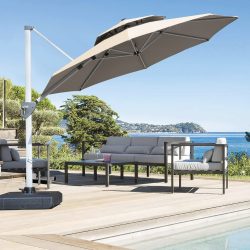 10-Foot Round Premium Cantilever Patio Umbrella